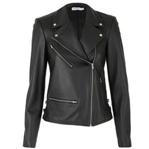 Black Leather Biker Jacket